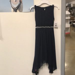 Girls BRAND NEW Navy blue sleeveless dress